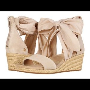 Women's Beige Wedge Sandals